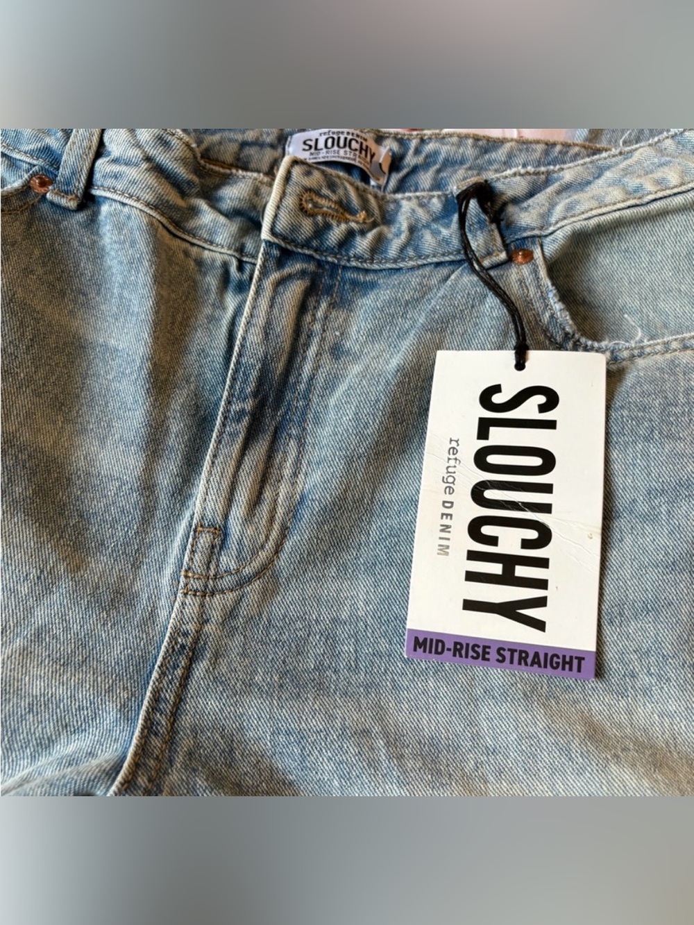 2/$25💌 Refuge Denim Mid-Rise Straight Women's Jeans - Light Blue